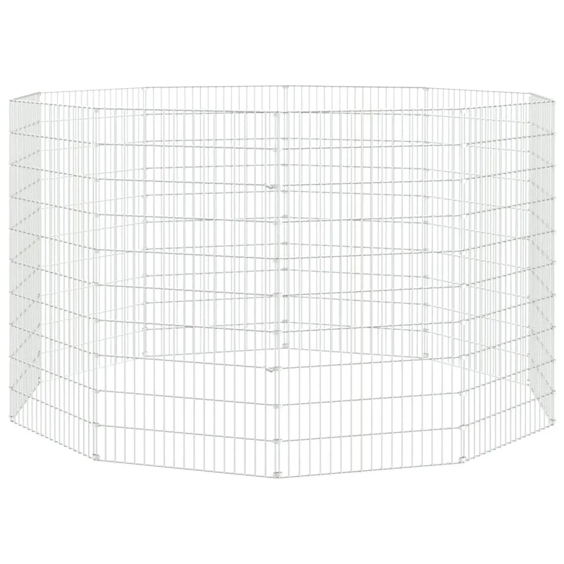 Free Range Animal Enclosure 10-Panel 54x100 cm Galvanised Iron