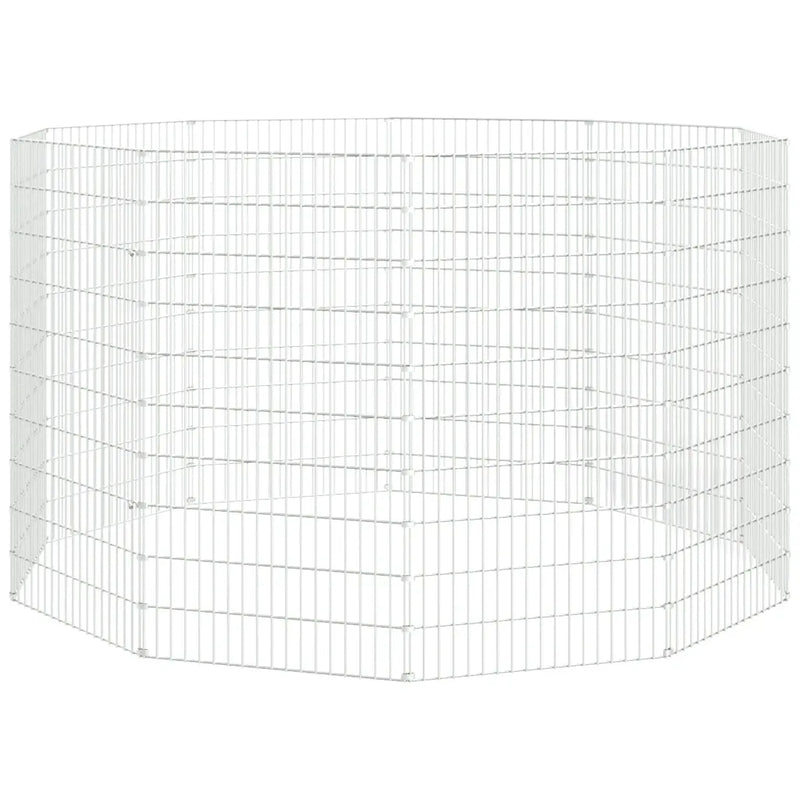 Free Range Animal Enclosure 10-Panel 54x100 cm Galvanised Iron
