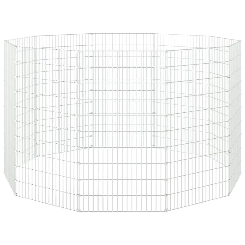 Free Range Animal Enclosure 10-Panel 54x100 cm Galvanised Iron