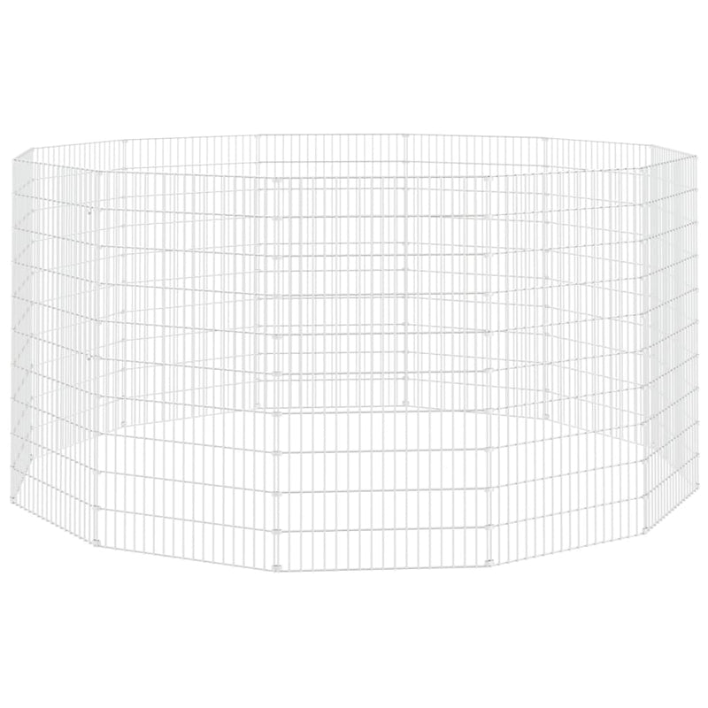 vidaXL Free Range Animal Enclosure 12-Panel 54x100 cm Galvanised Iron