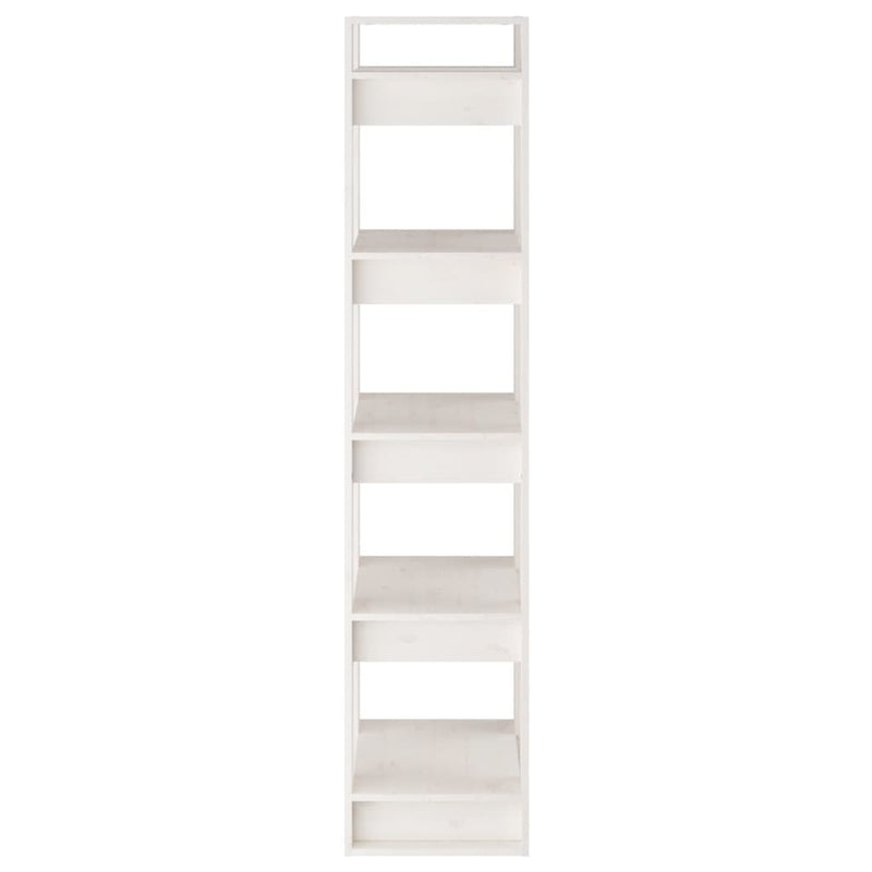 vidaXL Book Cabinet/Room Divider White 41x35x160 cm Solid Wood Pine