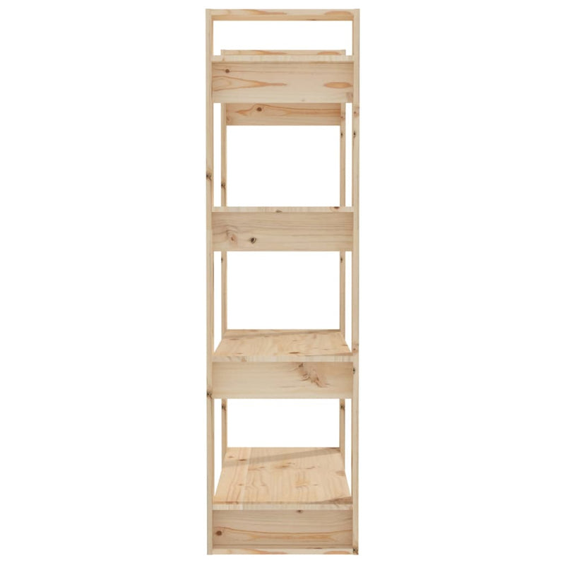 vidaXL Book Cabinet/Room Divider 80x35x125 cm Solid Wood Pine
