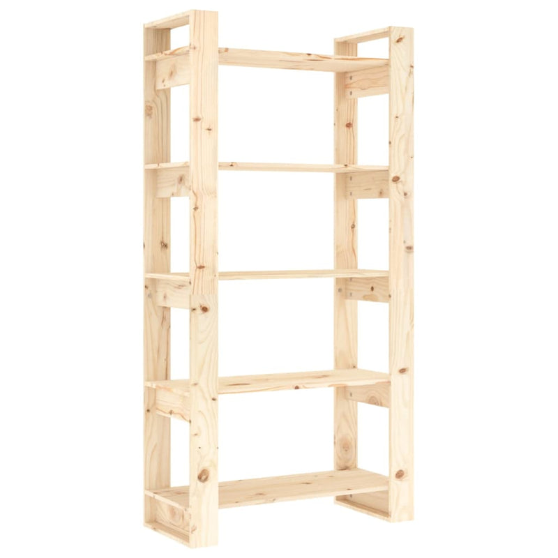 vidaXL Book Cabinet/Room Divider 80x35x160 cm Solid Wood
