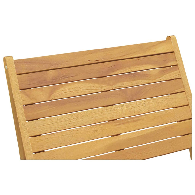 vidaXL Garden Chair with Footrest Solid Wood Teak