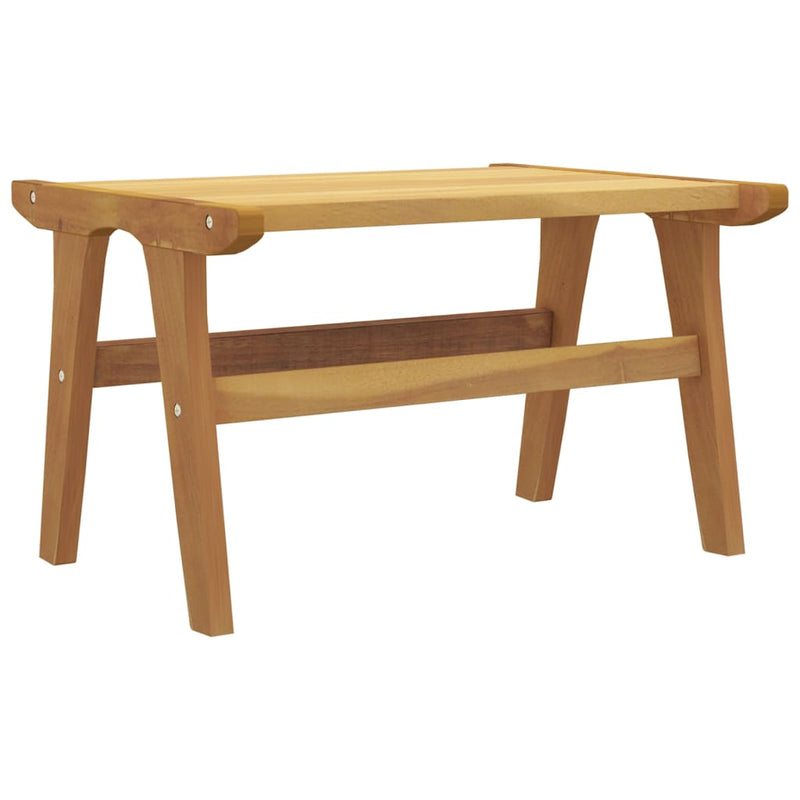 vidaXL Garden Chair with Footrest Solid Wood Teak