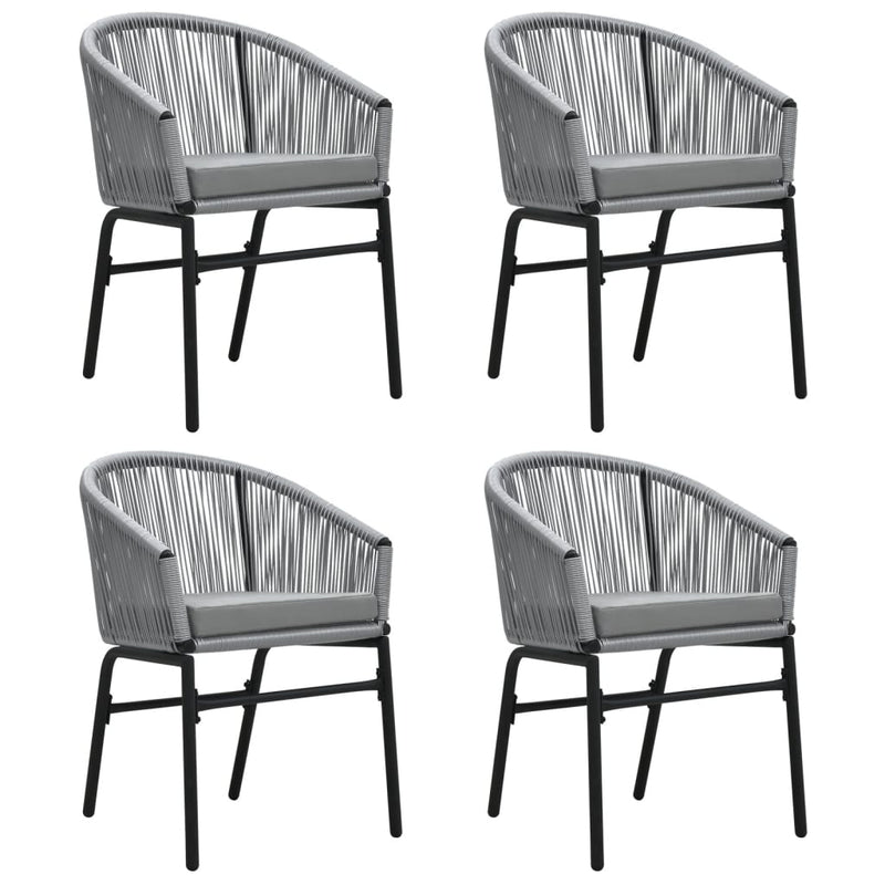 vidaXL 5 Piece Garden Dining Set Grey