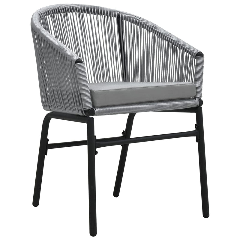 vidaXL 5 Piece Garden Dining Set Grey