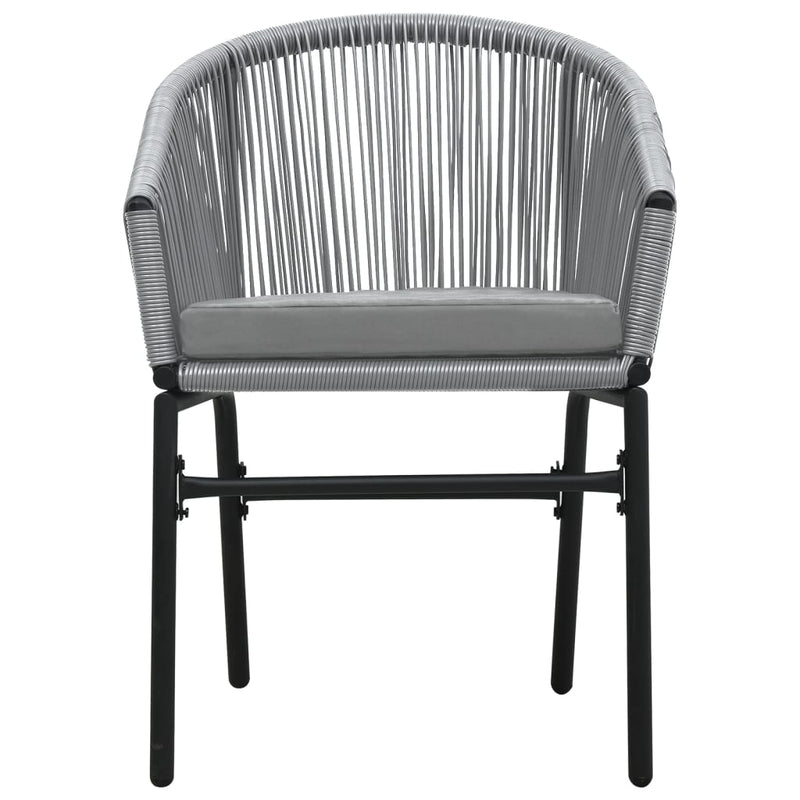 vidaXL 5 Piece Garden Dining Set Grey
