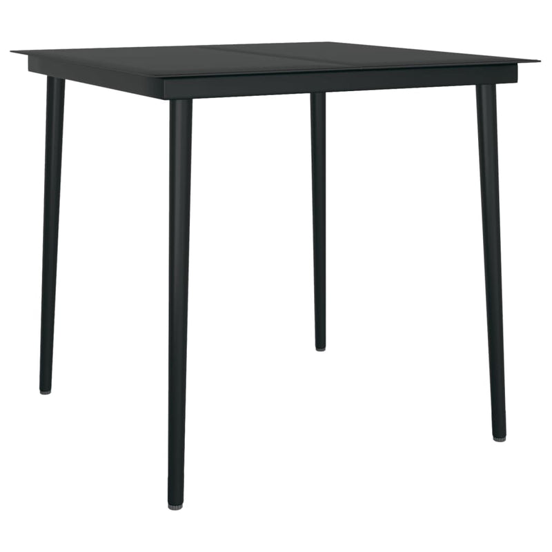 vidaXL 5 Piece Garden Dining Set with Cushions Grey