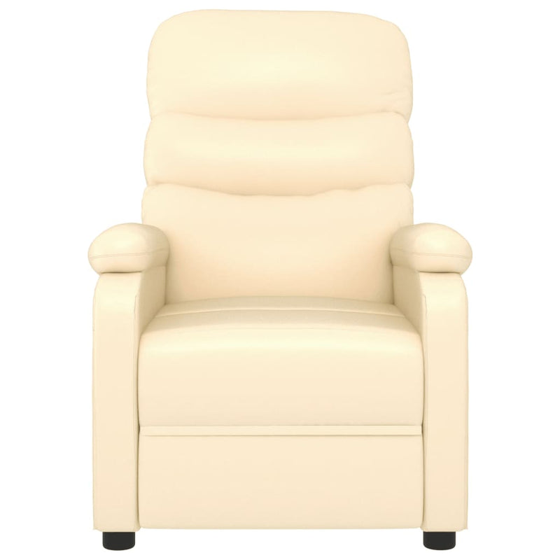 Massage Chair Cream Faux Leather