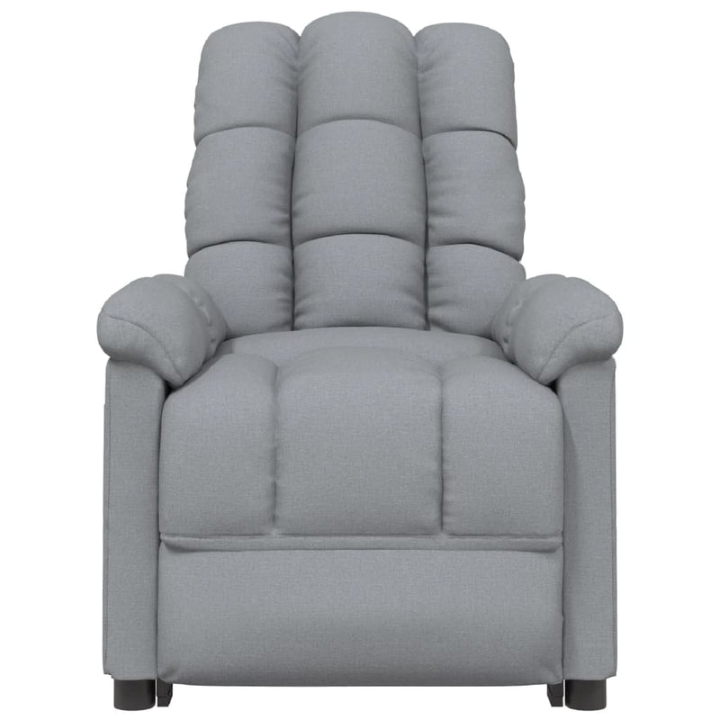 Massage Chair Light Grey Fabric