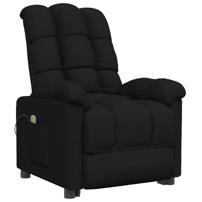 Massage Chair Black Fabric