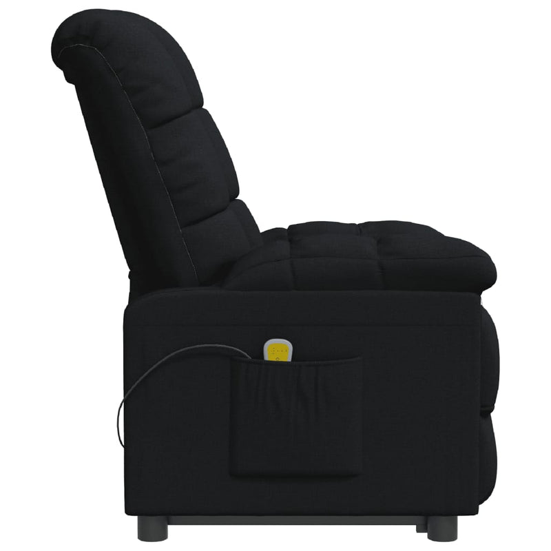 Massage Chair Black Fabric