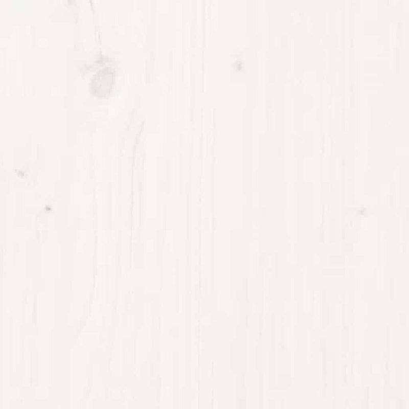 vidaXL Bedside Cabinet White 40x35x49 cm Solid Wood Pine