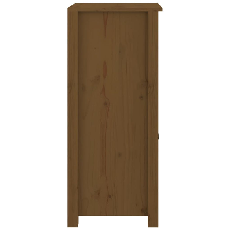 vidaXL Sideboards 2 pcs Honey Brown 40x35x80 cm Solid Wood Pine