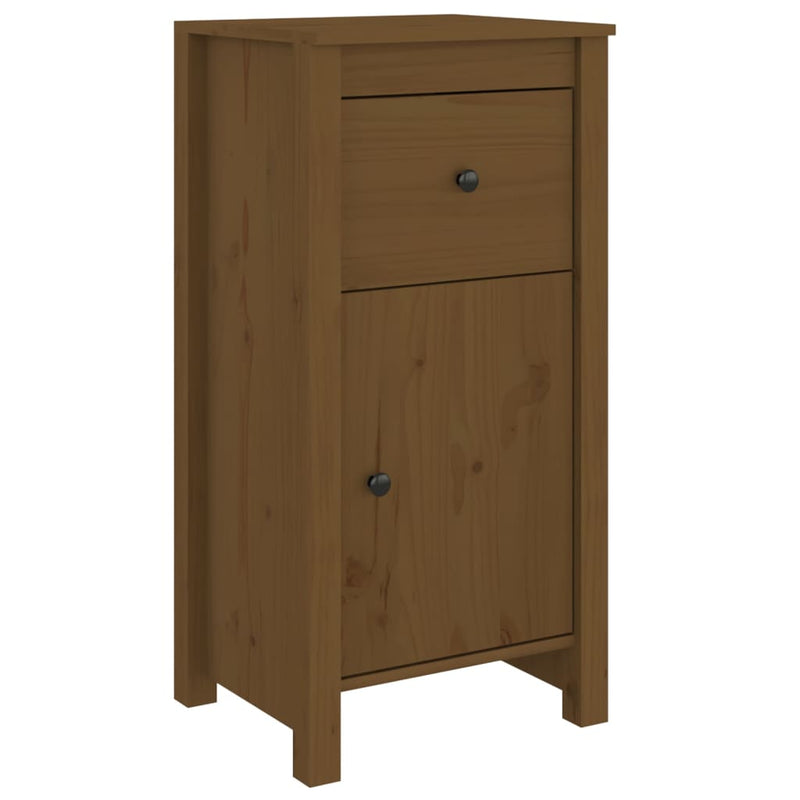 vidaXL Sideboards 2 pcs Honey Brown 40x35x80 cm Solid Wood Pine