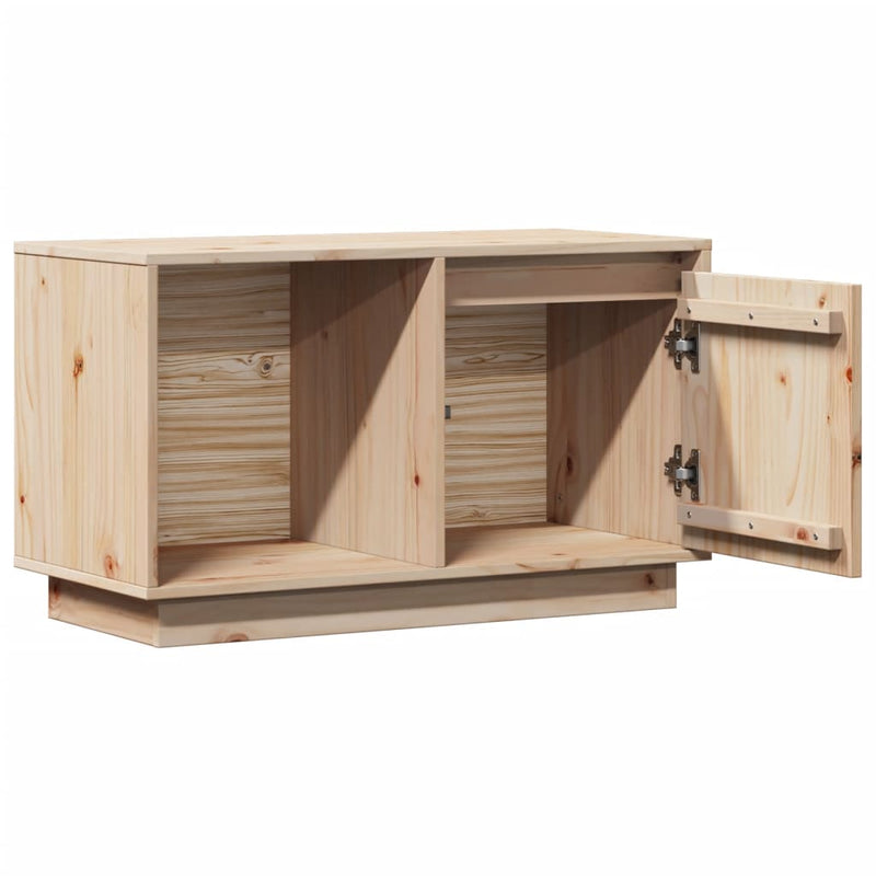 vidaXL TV Cabinet 74x35x44 cm Solid Wood Pine