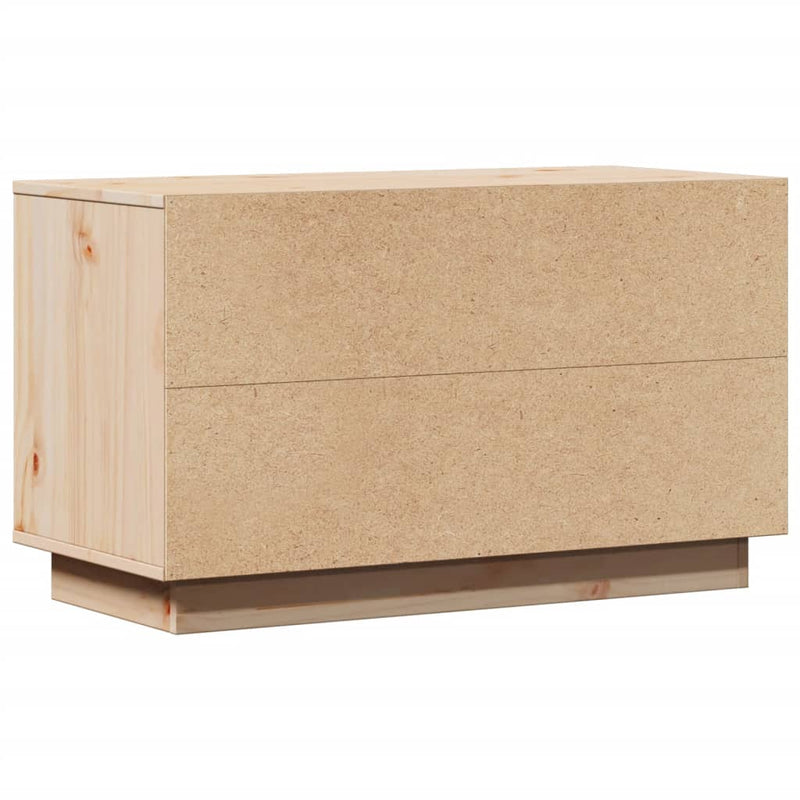 vidaXL TV Cabinet 74x35x44 cm Solid Wood Pine