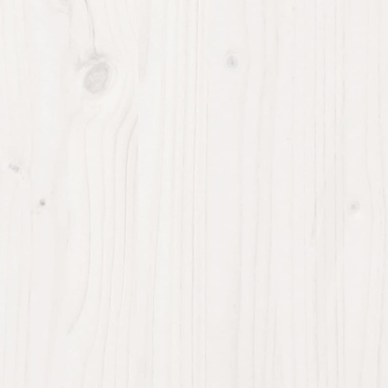 vidaXL Highboard White 110.5x35x117 cm Solid Wood Pine