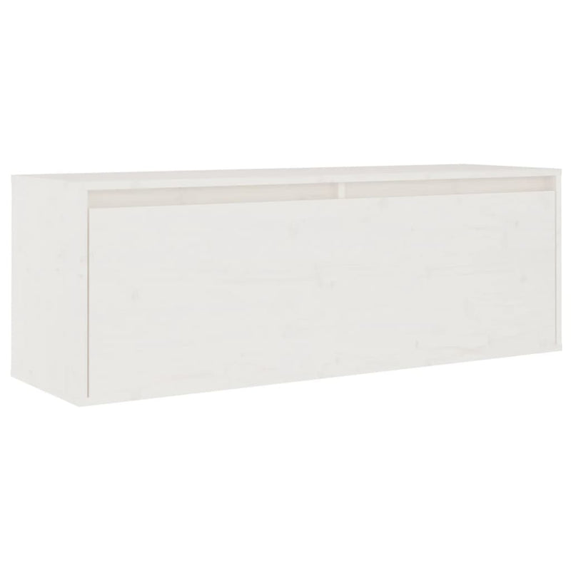 vidaXL TV Cabinets 4 pcs White Solid Wood Pine