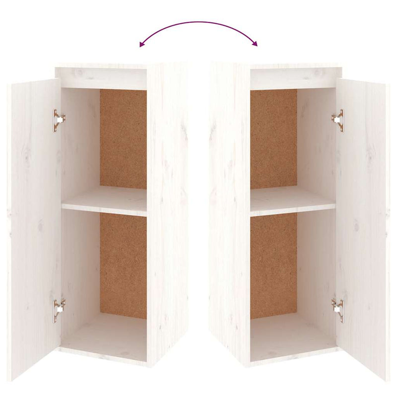 vidaXL TV Cabinets 6 pcs White Solid Wood Pine