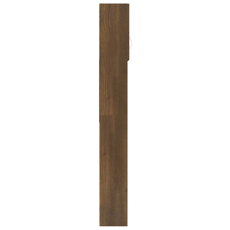 vidaXL Washing Machine Cabinet Brown Oak 64x25.5x190 cm