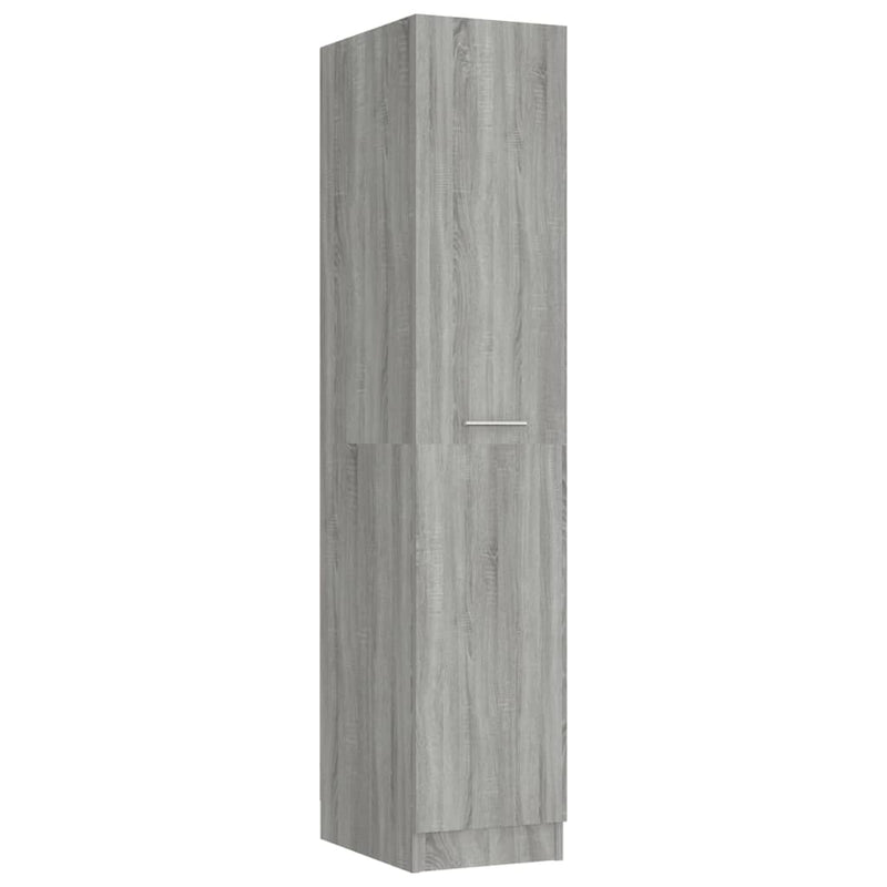 Apothecary Cabinet Grey Sonoma 30x42.5x150 cm Engineered Wood