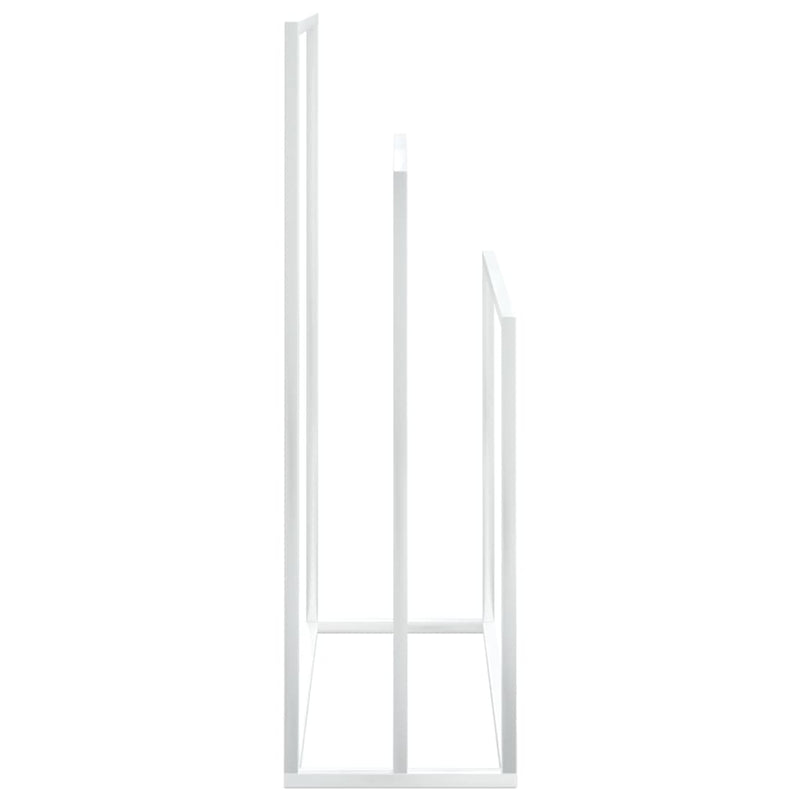 vidaXL Freestanding Towel Rack White 48x24x79 cm Iron