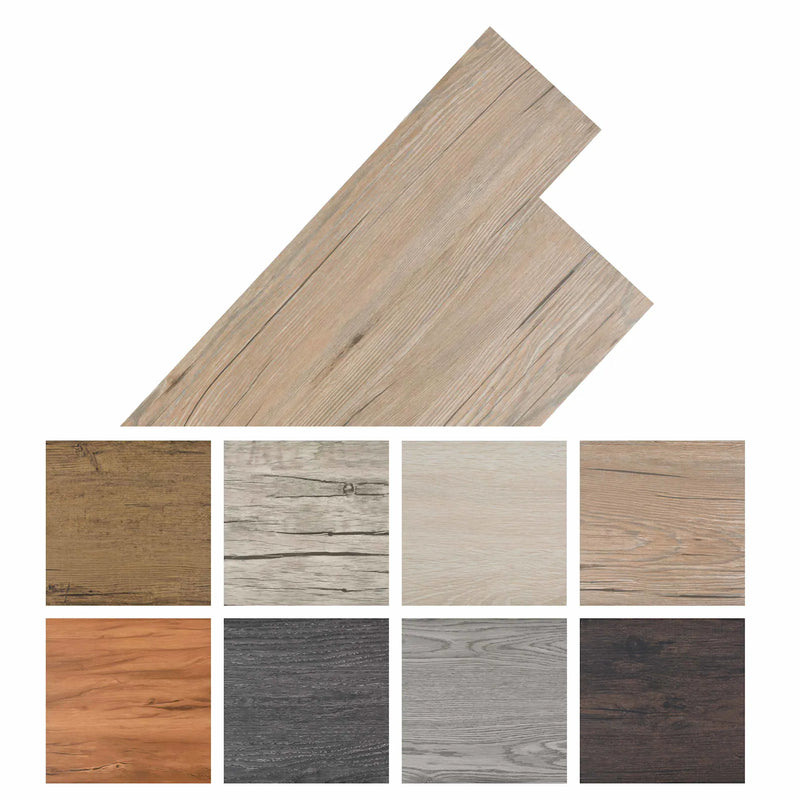 Flooring Planks 18 pcs Oak Brown 2.51 m�� PVC