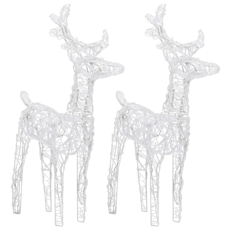 Reindeers & Sleigh Christmas Decoration 320 LEDs Acrylic