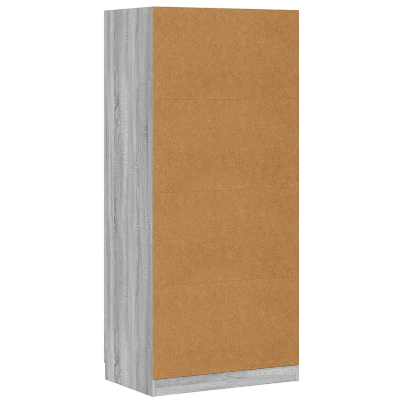 Wardrobe Grey Sonoma 80x52x180 cm Engineered Wood