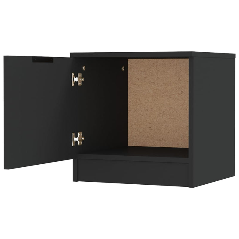 vidaXL Bedside Cabinets 2 pcs Black 40x39x40 cm