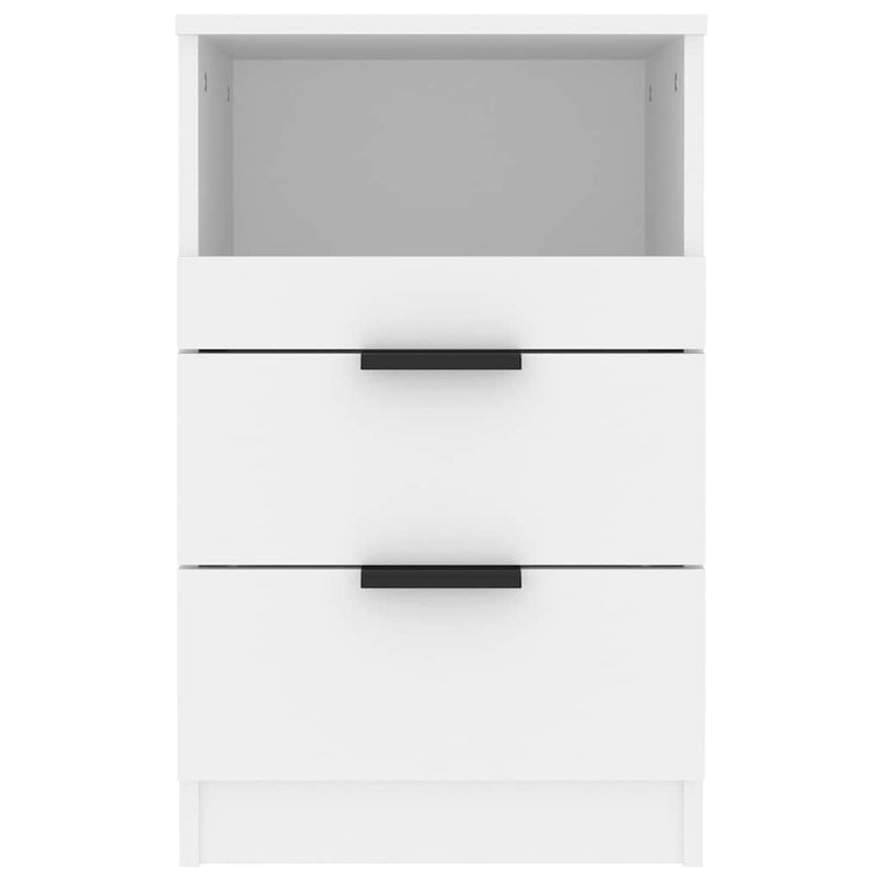 vidaXL Bedside Cabinet White Engineered Wood