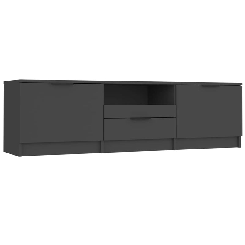 TV Cabinet Black 140x35x40 cm Engineered Wood