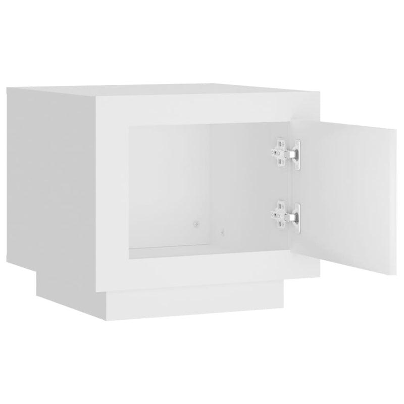 vidaXL Coffee Table White 51x50x45 cm Engineered Wood