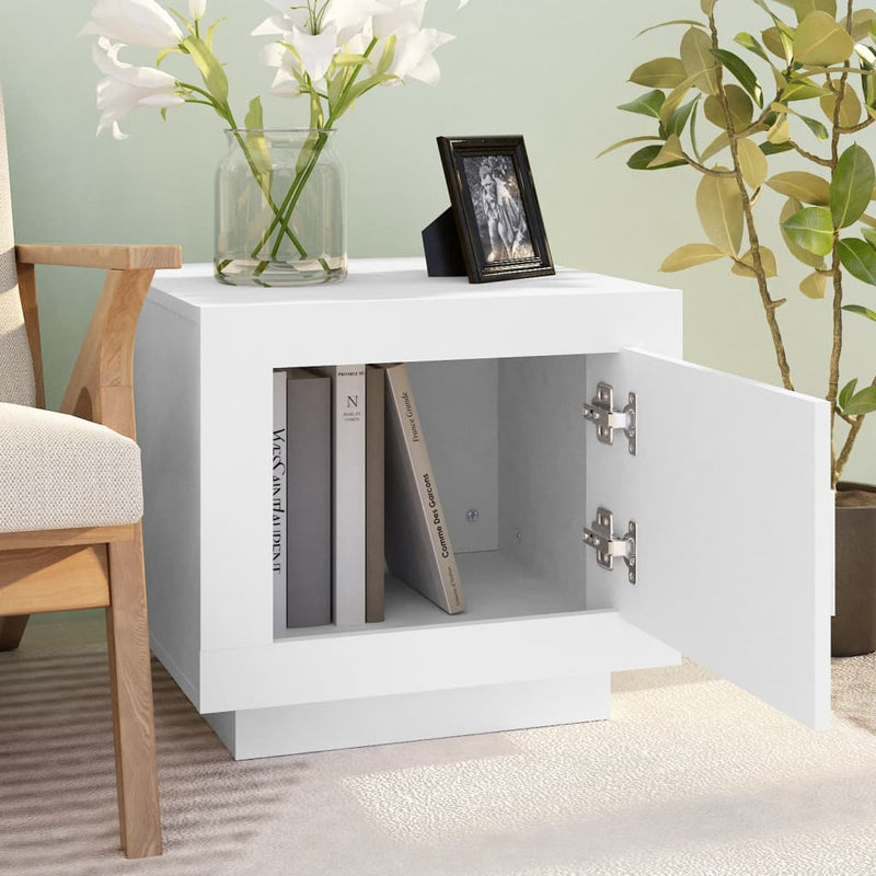 vidaXL Coffee Table White 51x50x45 cm Engineered Wood
