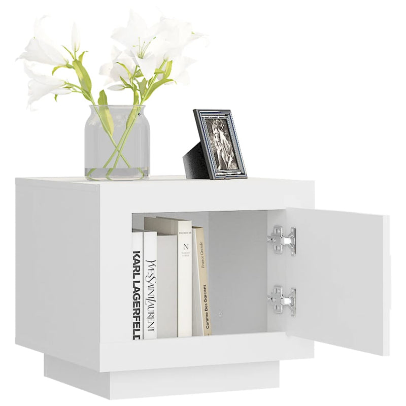 vidaXL Coffee Table White 51x50x45 cm Engineered Wood