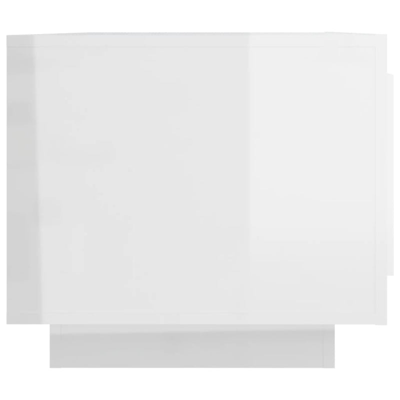 vidaXL Coffee Table High Gloss White 102x50x45 cm Engineered Wood