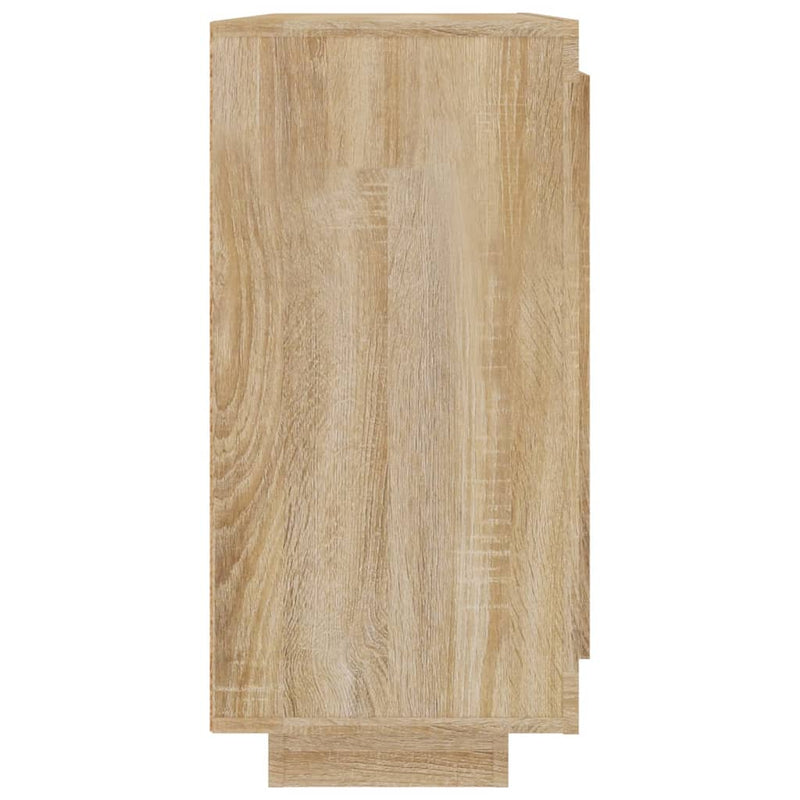 vidaXL Sideboard Sonoma Oak 92x35x75 cm Engineered Wood
