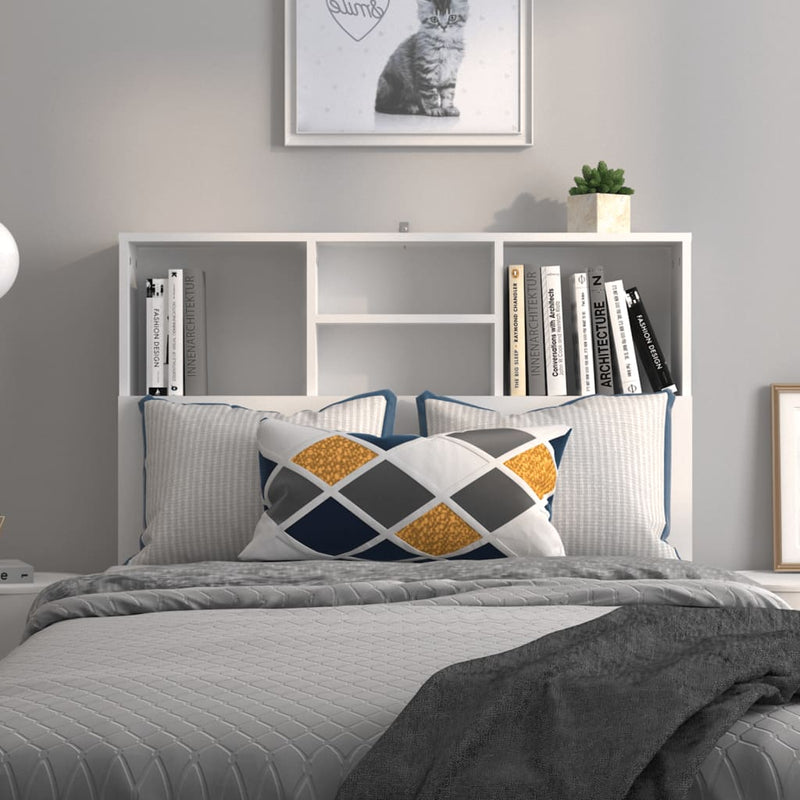 vidaXL Headboard Cabinet White 100 cm