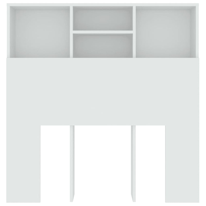 vidaXL Headboard Cabinet White 100 cm