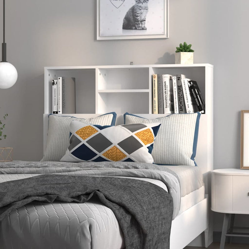 vidaXL Headboard Cabinet White 100 cm