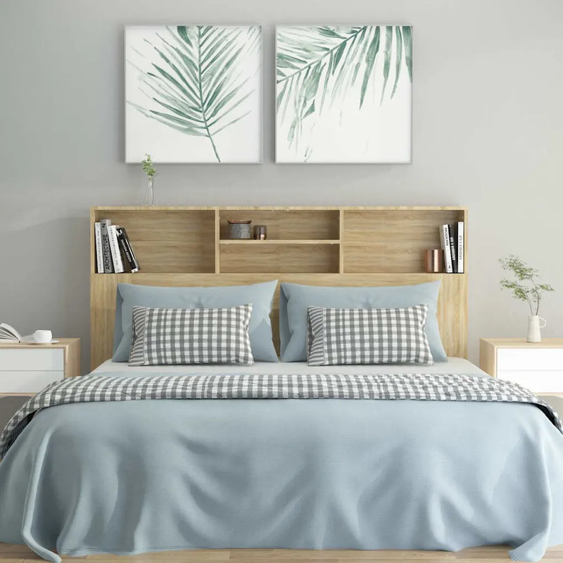 Headboard Cabinet Sonoma Oak 160 cm