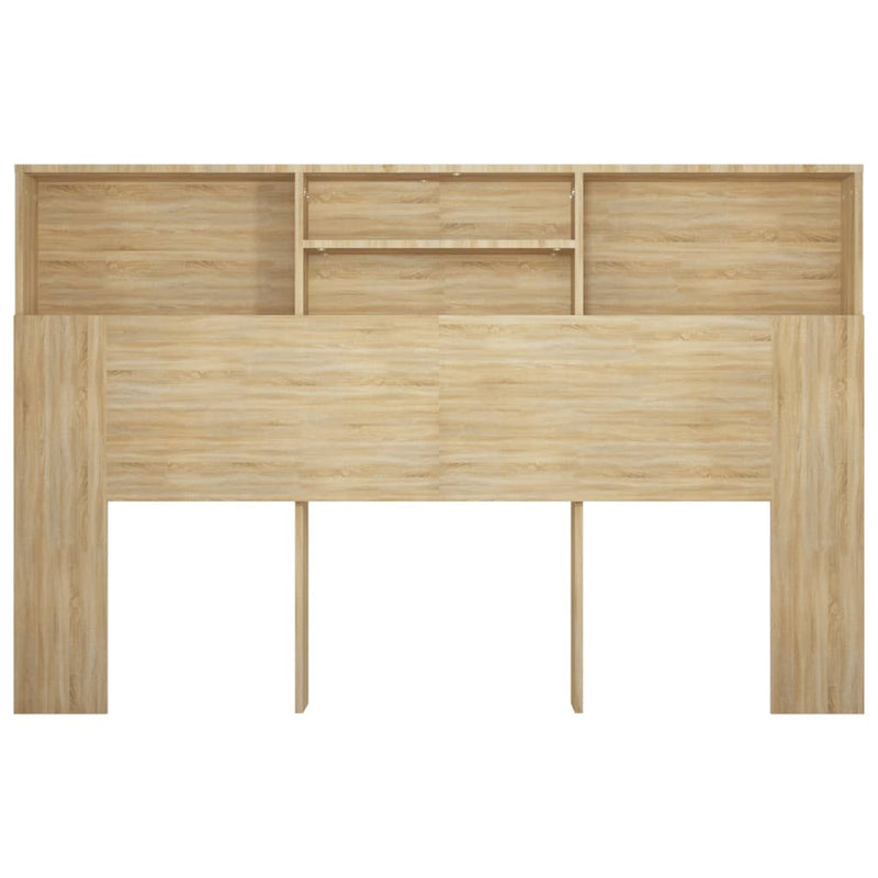 Headboard Cabinet Sonoma Oak 160x19x103.5 cm