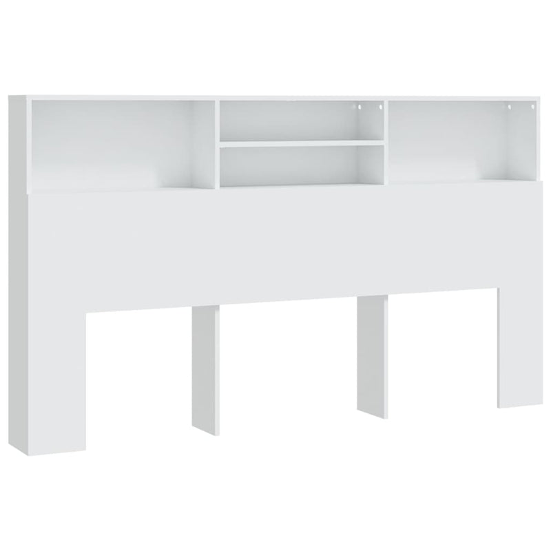 vidaXL Headboard Cabinet White 180 cm