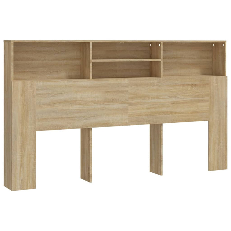 Headboard Cabinet Sonoma Oak 180x19x103.5 cm