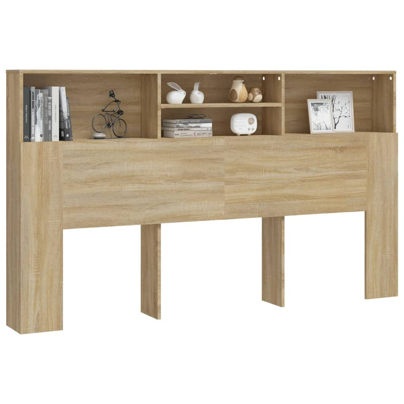 vidaXL Headboard Cabinet Sonoma Oak 180 cm