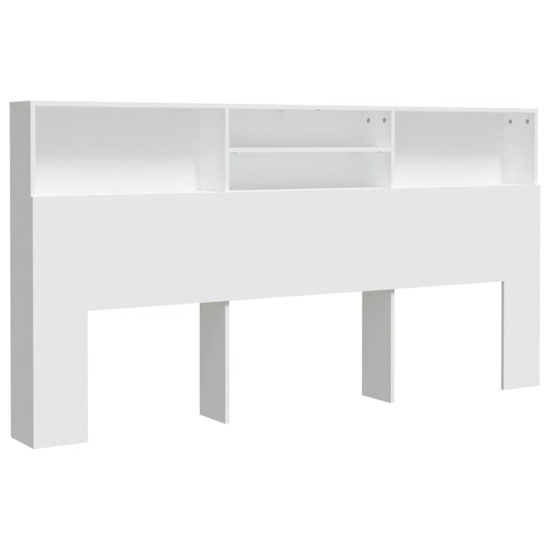 vidaXL Headboard Cabinet White 200 cm