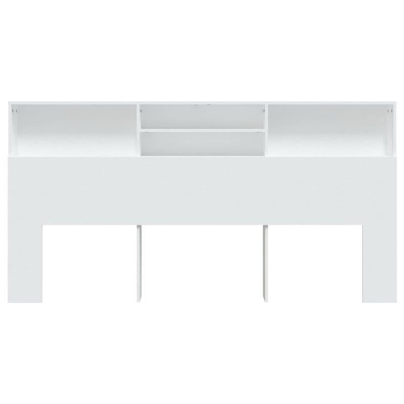 vidaXL Headboard Cabinet White 200 cm