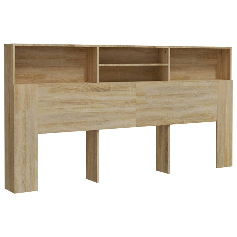 Headboard Cabinet Sonoma Oak 200x19x103.5 cm